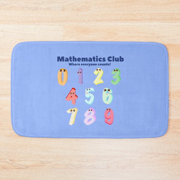 Item preview, School Mathematics Club Cute Cartoon Numbers designed and sold by twicetrader.