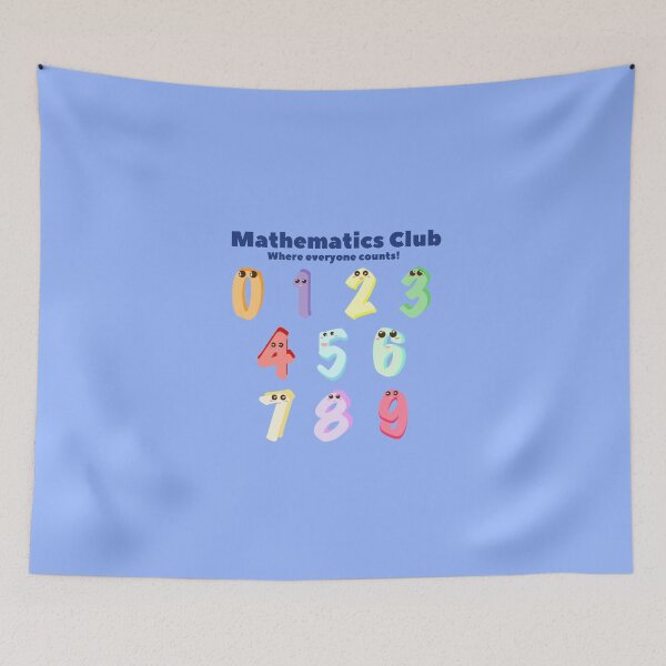 Item preview, School Mathematics Club Cute Cartoon Numbers designed and sold by twicetrader.