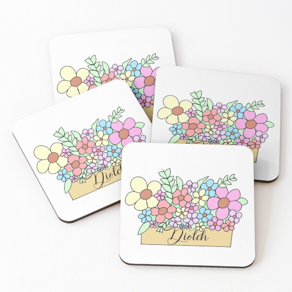 Item preview, Pretty Pastel Floral Diolch designed and sold by MammaPanda.