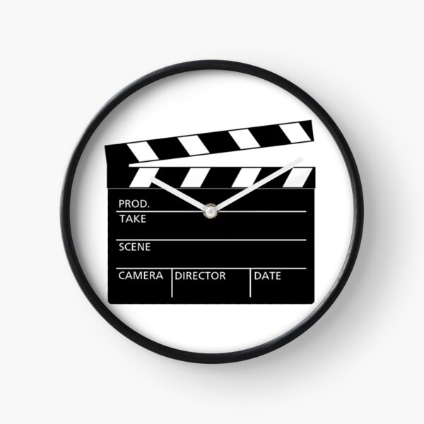 Clapperboard Movie Slate Clock