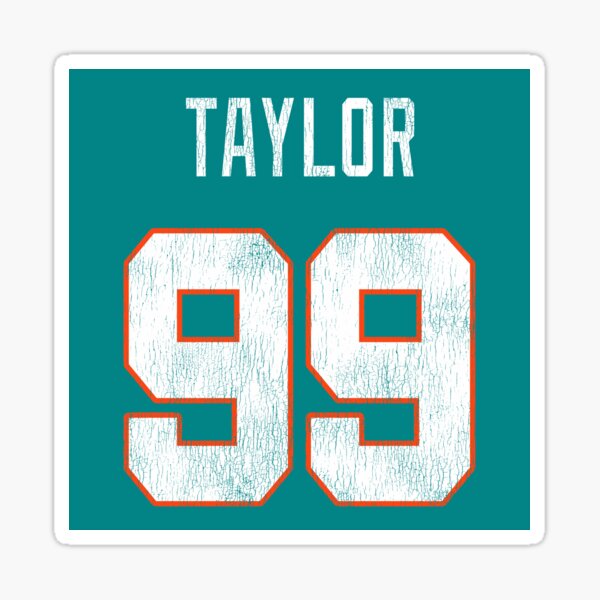 Jason Taylor Signed Miami Dolphins Custom Framed Green Jersey- Circle Decal