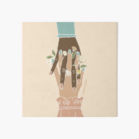 Come Together and Grow - cream Art Board Print