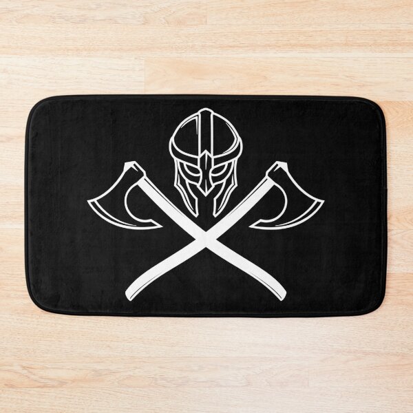 Item preview, Viking Skull Helmet & Crossed Axes (White) designed and sold by elusiveconcepts.