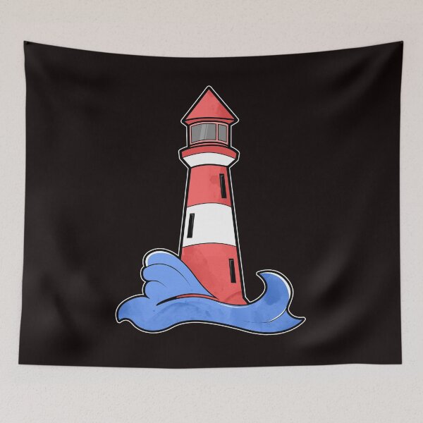 Item preview, Lighthouse sea waves ocean designed and sold by Imutobi.