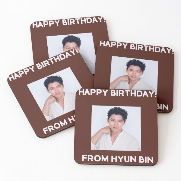 Item preview, Happy Birthday From Hyun Bin  designed and sold by kpopkdramamerch.