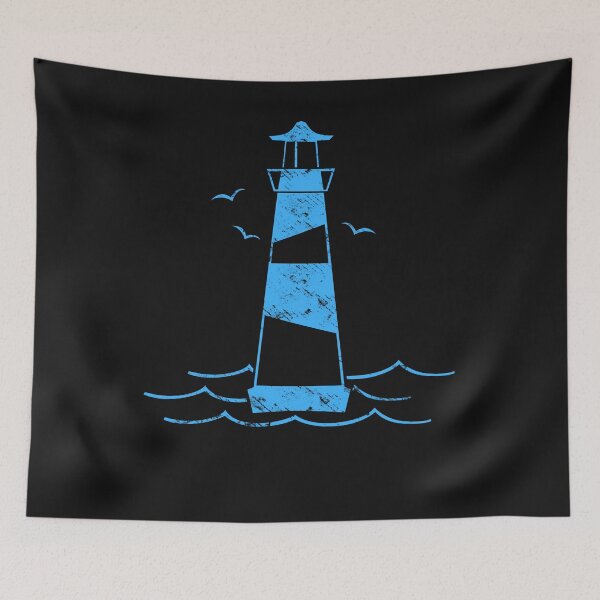 Item preview, Lighthouse seagull waves north sea designed and sold by Imutobi.