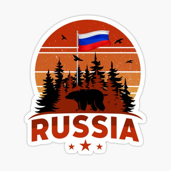 FLAG OF RUSSIA Sticker by Meithyl