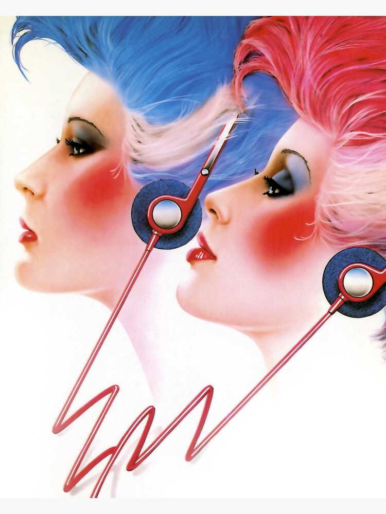 Discover Retro 80s Wired Classic Airbrush Premium Matte Vertical Poster