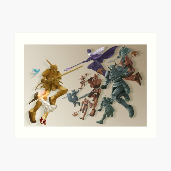 The Girl and the Robot - The Clash Art Print