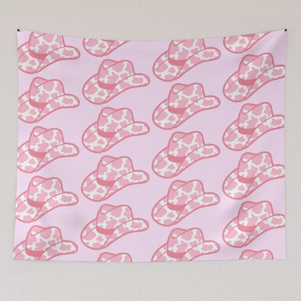 Item preview, pink cow print cowgirl hat designed and sold by Julia Santos.