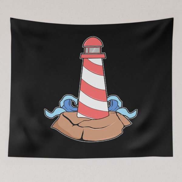 Item preview, Lighthouse waves stones sea designed and sold by Imutobi.