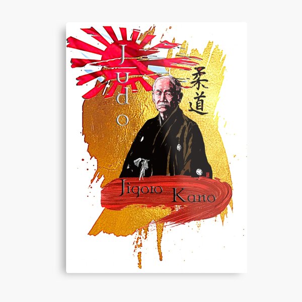 Jigoro Kano Golden Judo Metal Print