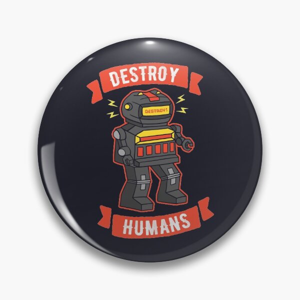 Item preview, Destroy Humans Evil Killer Robot designed and sold by petestyles.