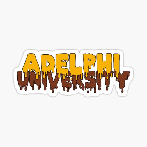 Adelphi University Drip Sticker Sticker