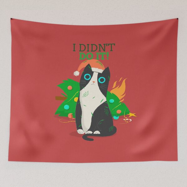 Item preview, Funny Christmas Kids Cat Shirt- I didn't do it! designed and sold by EvaWolf.