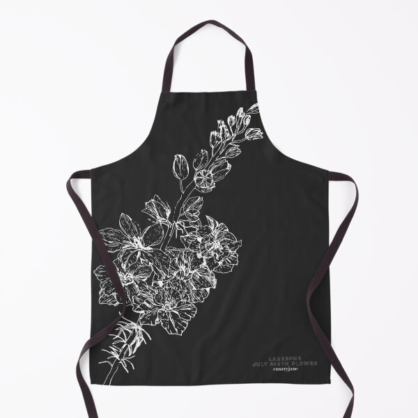 Item preview, Larkspur July Birth Flower in Black designed and sold by canary-jane.