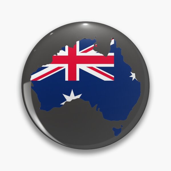 Item preview, Australian Flag Map designed and sold by REApparelCo.