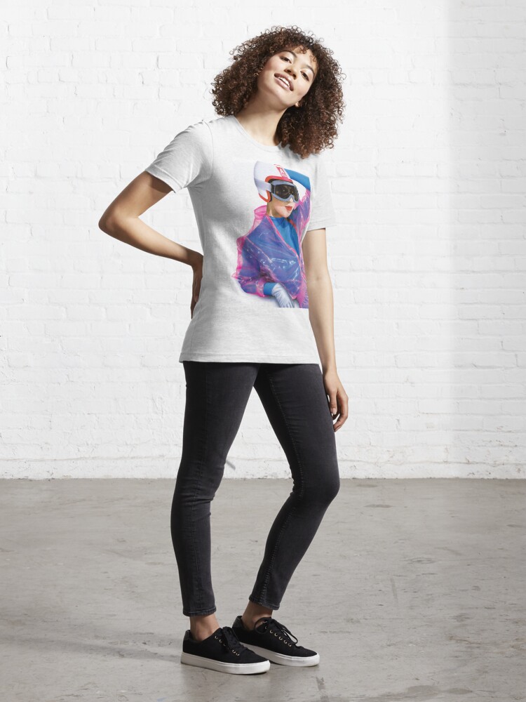 Retro 80s Ski Sport Fashion Woman Airbrush Essential T-Shirt for