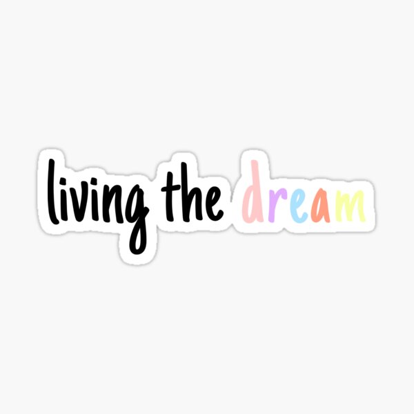 Item preview, living the dream pastel rainbow designed and sold by samqntha.