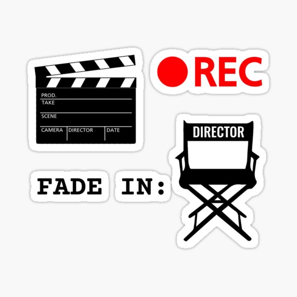 "Filmmaking Bundle Pack" Sticker for Sale by FLAREapparel Redbubble