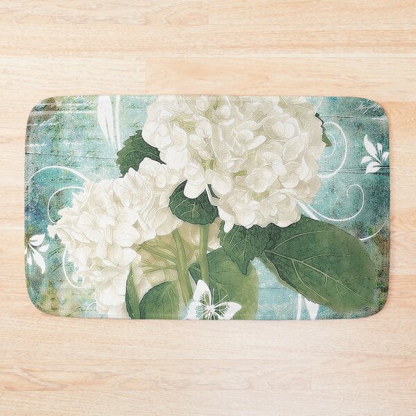 Item preview, White hydrangea on blue designed and sold by ibelieveimages.