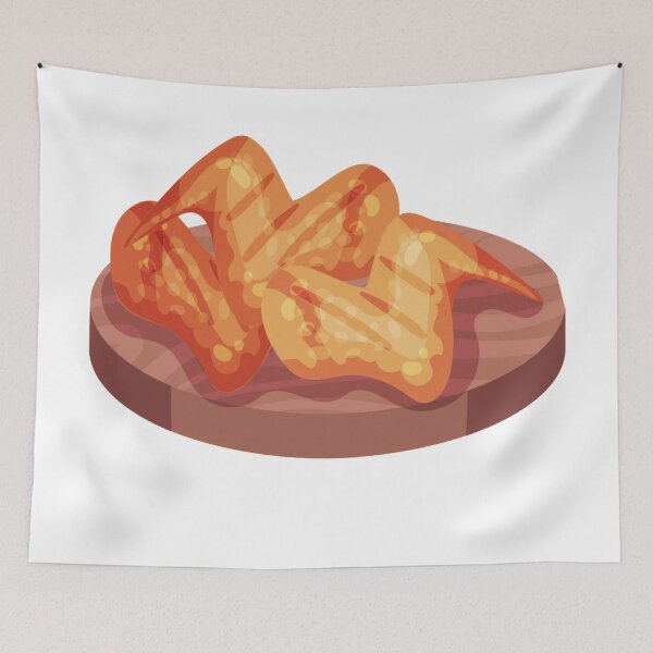 Item preview, Plate of chicken wings designed and sold by ExploreStore.