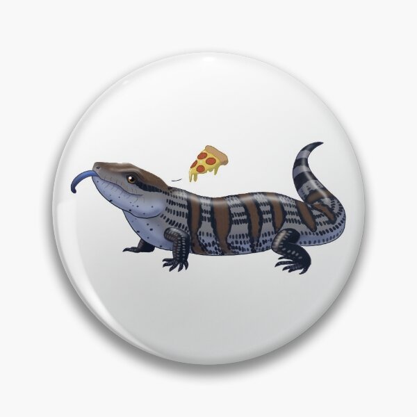 Item preview, Blue Tongued Skink Wants Pizza designed and sold by Burning Bee Illustration.