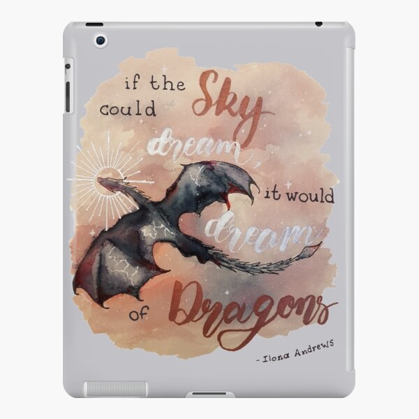 If the sky could dream, it would dream of dragons. by Ilona Andrews iPad Snap Case