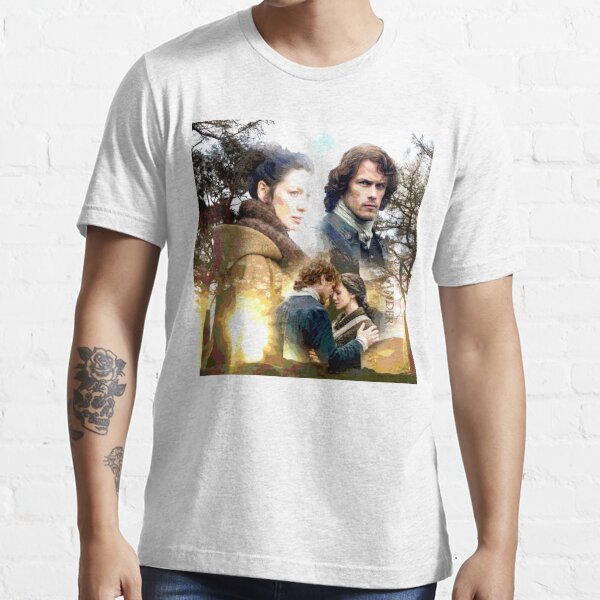 Jamie And Claire Fraserthe Light Of Love T Shirt For Sale By Sassenach616 Redbubble 