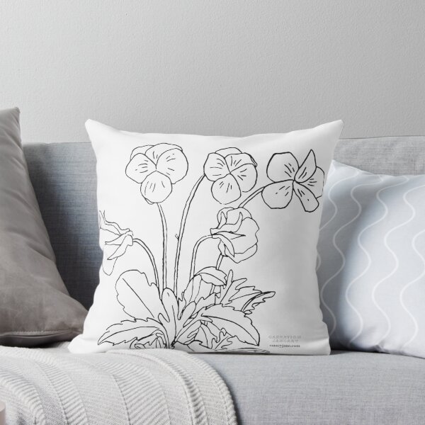 Item preview, Violet February Birth Flower in White designed and sold by canary-jane.