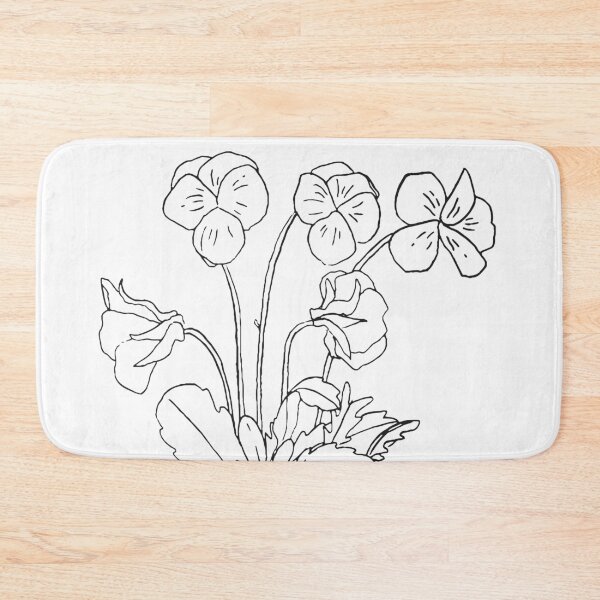 Item preview, Violet February Birth Flower in White designed and sold by canary-jane.