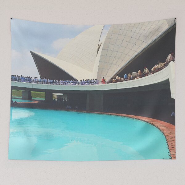 Item preview, Vibrant Lotus Temple (TEAL) designed and sold by kollywood.