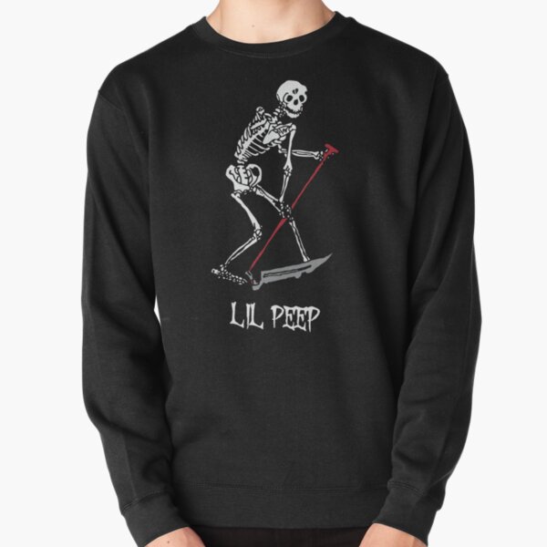Lil Peep Broken Heart Skull Reaper Pullover Sweatshirt