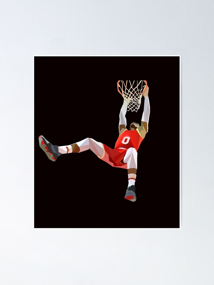 Poster « Dessin animé, westbrook, dunk », par AYA-Design | Redbubble