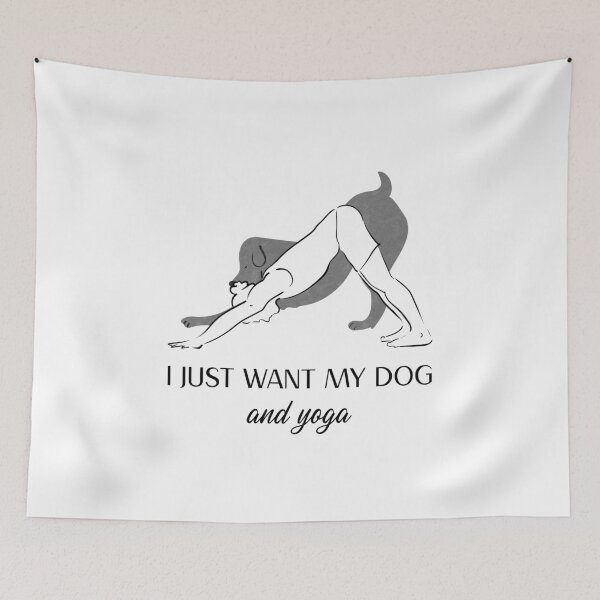 Item preview, I Just Want My Dog and Yoga designed and sold by ceverett98.