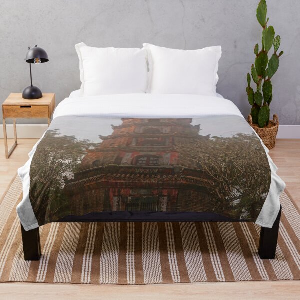 Item preview, Hazy Picture of a Pretty Tower in Vietnam designed and sold by rosiebeeston.