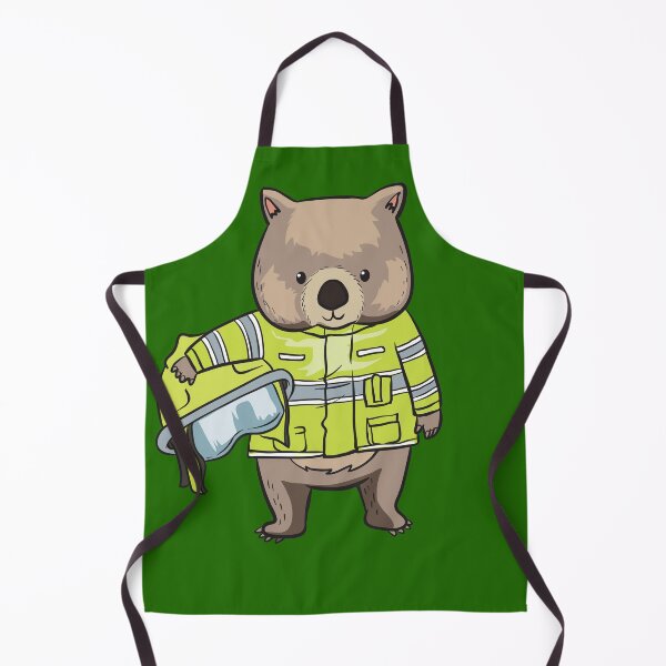 Item preview, Wombat Wombats Firefighter Australia Hero Gift designed and sold by LouiseLamoure.