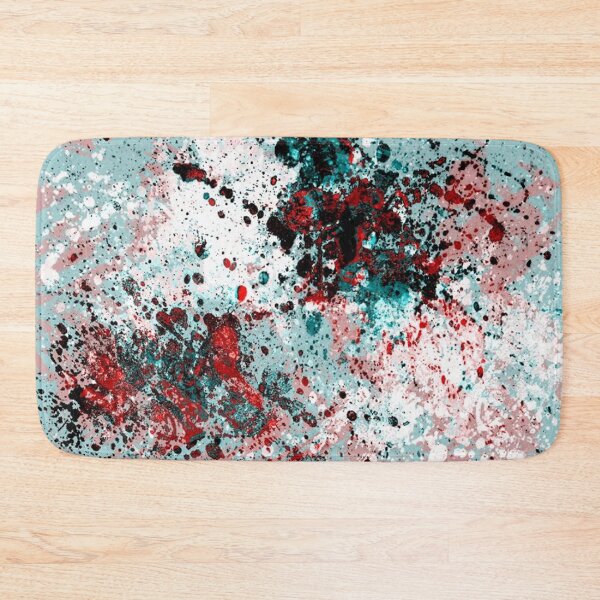 Item preview, Teal and red splatters designed and sold by ibelieveimages.