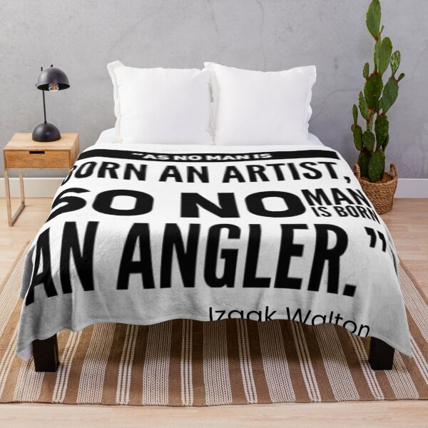 Item preview, Fishing Quote from Izaak Walton designed and sold by MimsTees.