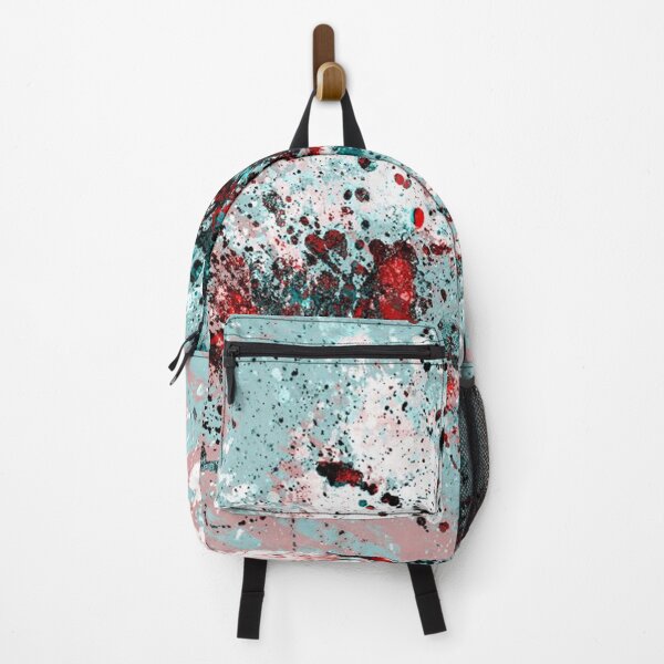 Item preview, Teal and red splatters designed and sold by ibelieveimages.