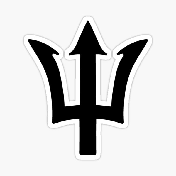 Trident-head Sticker