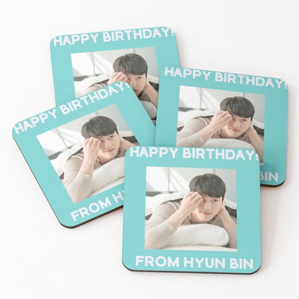 Item preview, Happy Birthday From Hyun Bin  designed and sold by kpopkdramamerch.