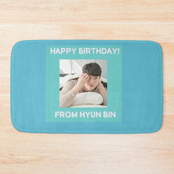 Item preview, Happy Birthday From Hyun Bin  designed and sold by kpopkdramamerch.