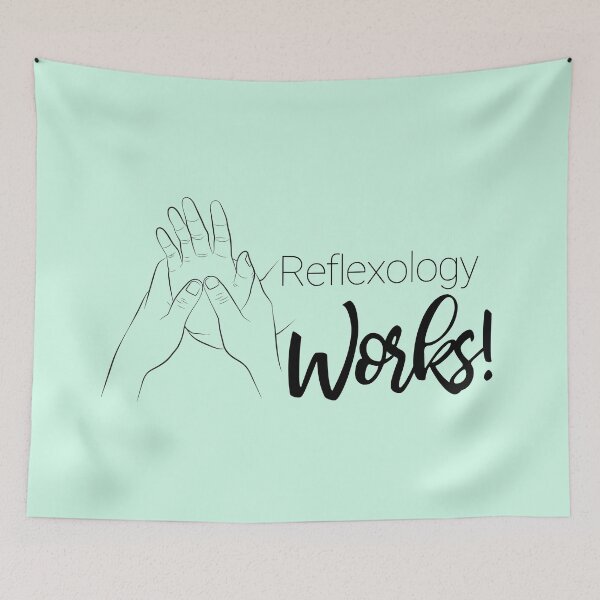 Item preview, Reflexology Works (hand) (black text) designed and sold by Onpointholistic.