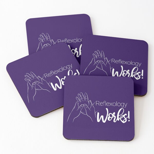 Item preview, Reflexology Works (hand) (white text) designed and sold by Onpointholistic.