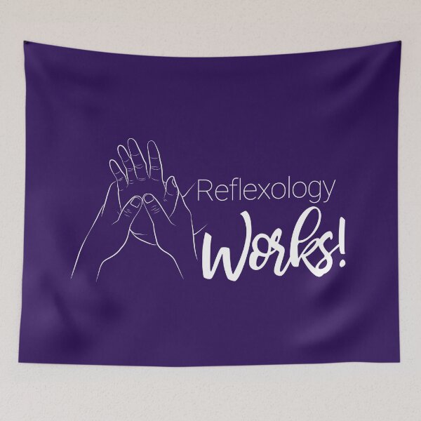 Item preview, Reflexology Works (hand) (white text) designed and sold by Onpointholistic.