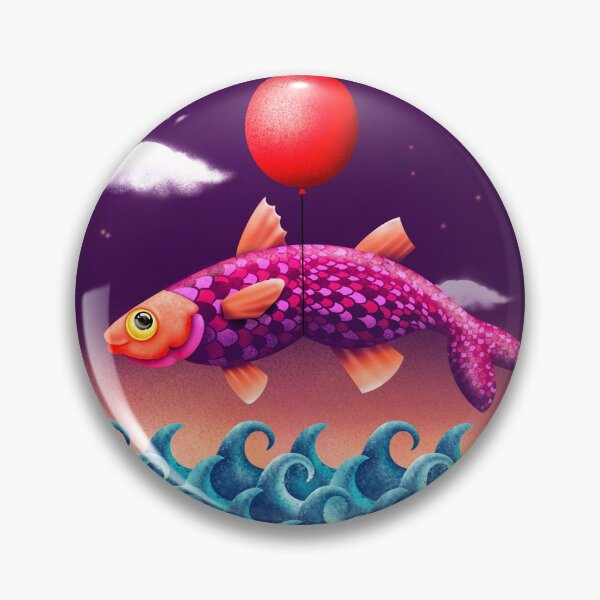 Artikelvorschau, Fliegender Fisch, Fisch aus dem Wasser entworfen und verkauft von BabyGrassDesign.