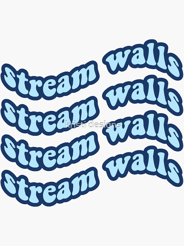 walls louis tomlinson  Sticker for Sale by kristi designs