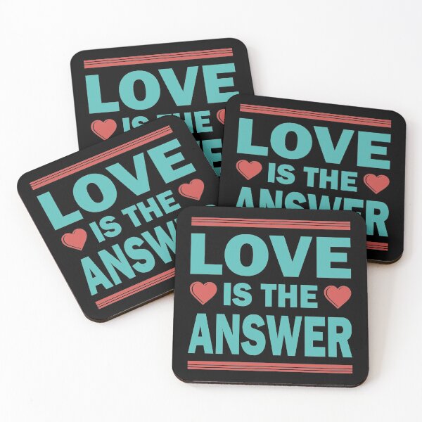 Item preview, LOVE IS THE ANSWER designed and sold by Dwarf-Monkey.