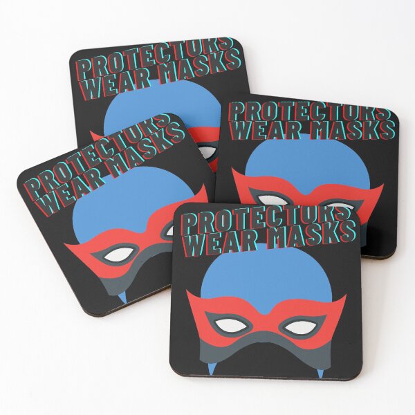 Item preview, Real Protectors Wear Masks designed and sold by Two Left Hands Design.
